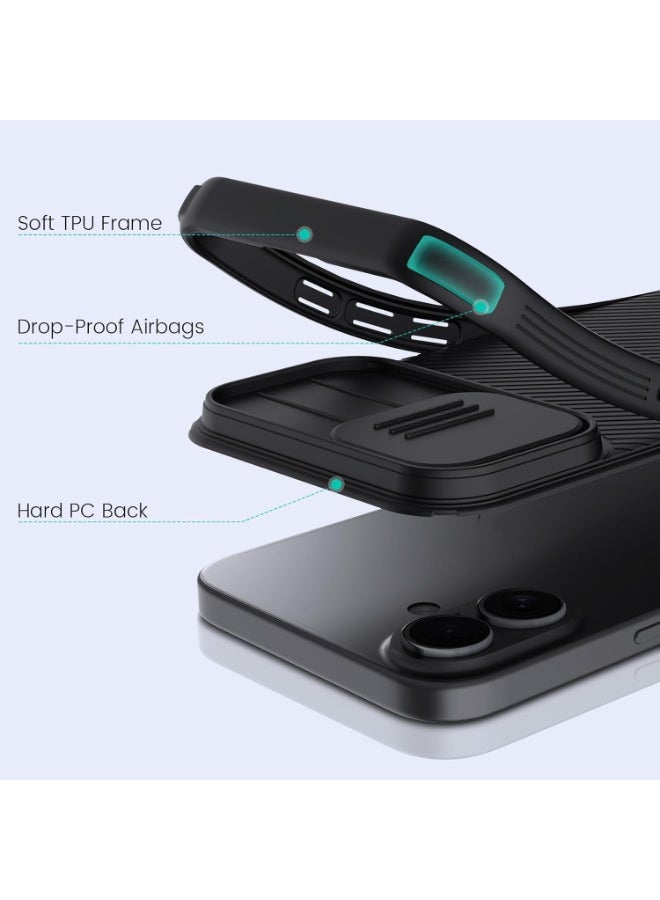 موز Case Designed for iPhone 17, nillkin CamShield case Protective Cover with Camera Protector Hard PC Ultra Thin Anti-Scratch Phone Cover (iPhone 17) - Image 2
